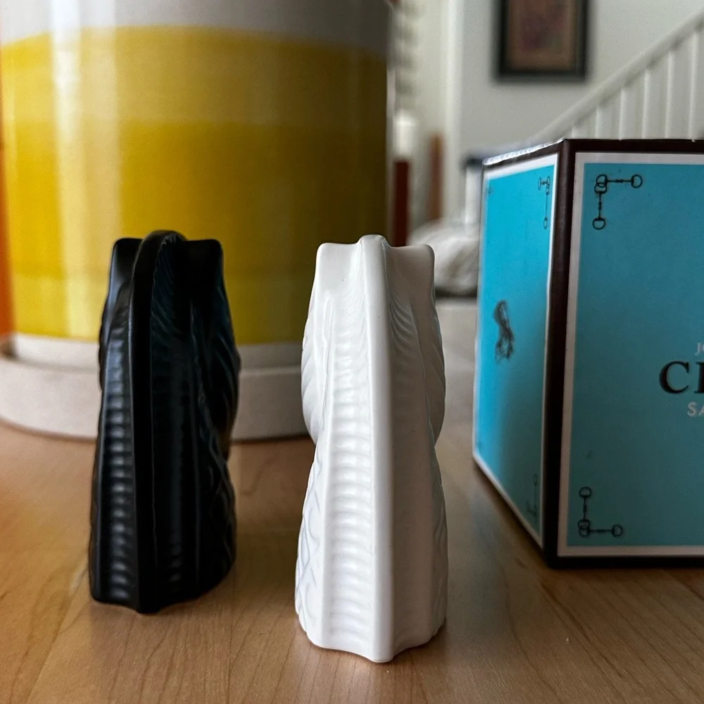 Jonathan Adler Cheval (Horse) salt & pepper shakers.